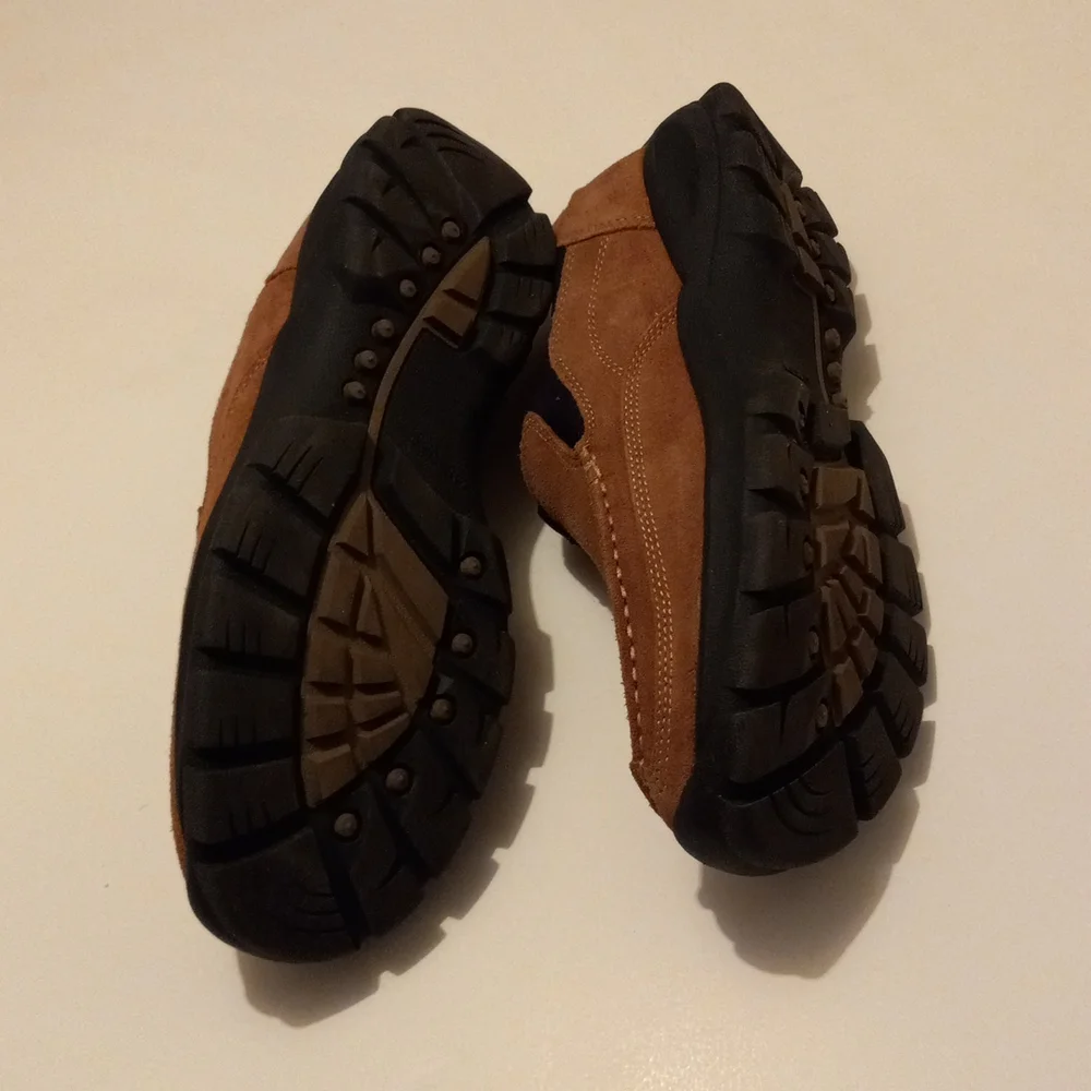 Lands End Men's Suede Slip On Shoes - Picture 6 of 8
